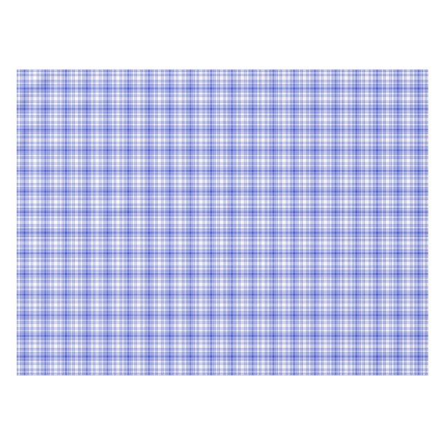 Nappe Plaid blanc bleu 2 (Devant (Horizontal))