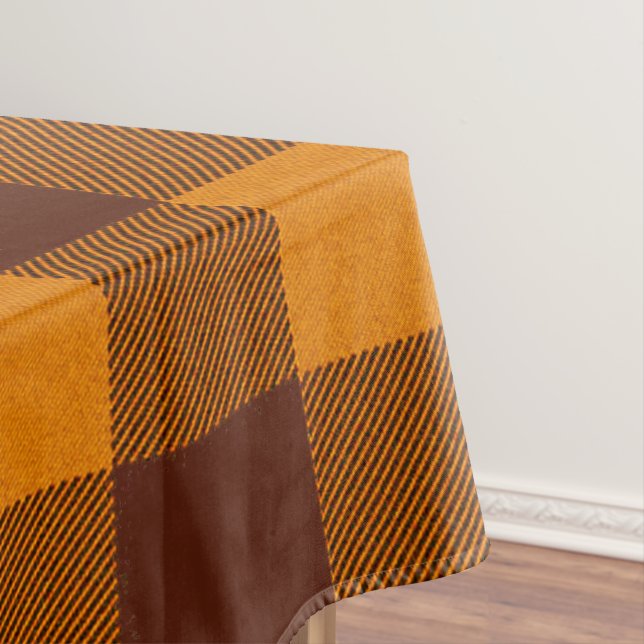 Nappe Plaid orange et rouge foncé (In Situ)