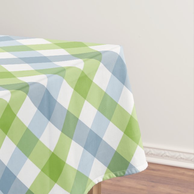 Nappe Plaid Pastel Bleu Et Vert (In Situ)