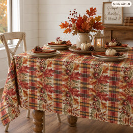 Nappe Plaids d'automne avec feuilles et glands