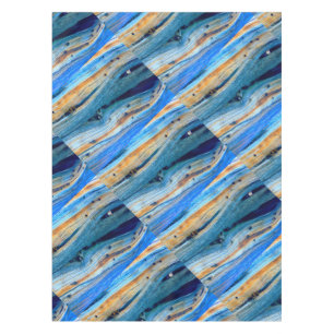 Nappe planches de genièvre patinées bleues