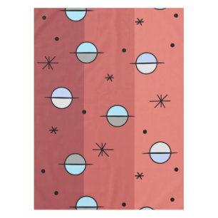 Nappe Planètes de l'âge de l'espace rétro Étoiles Saumon