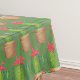 Nappe Plante pointillé du Jardin de Cactus vert crique