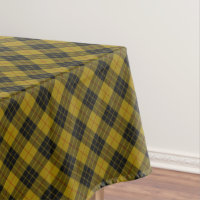 Plaque noire jaune tartan MacLeod