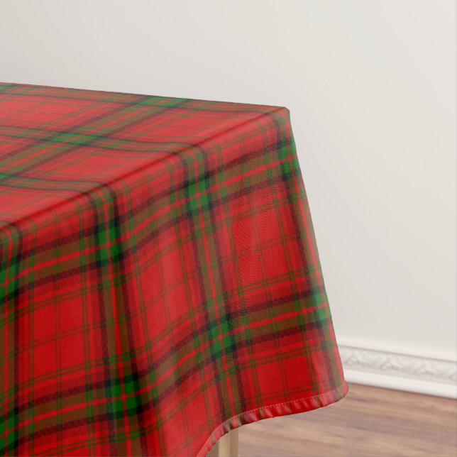 Nappe Plaque rouge vert tartan MacDougall (In Situ)