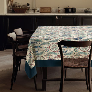 Nappe Plumes de dragueur de pastel autochtone tribal eth