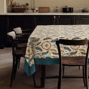 Nappe Plumes de dragueur de pastel autochtone tribal eth