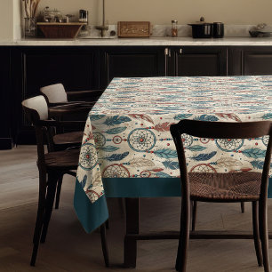 Nappe Plumes de dragueur de pastel autochtone tribal eth