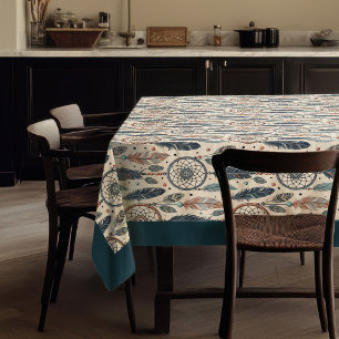 Nappe Plumes de dragueur de pastel autochtone tribal eth