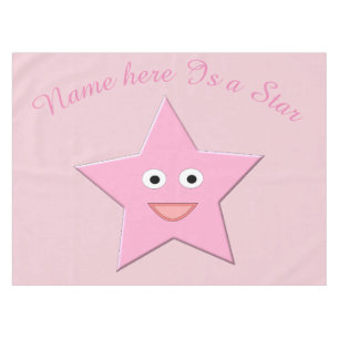 Nappe Plutôt Rose Star Douille Personnalisée