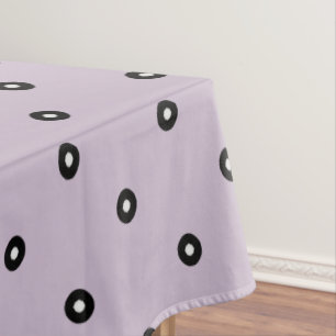 Nappe Point Polka noir/blanc -Couleur Arrière - plan mod
