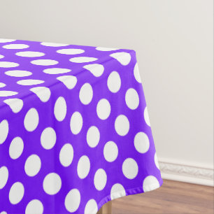 Nappe Pointe de motif pourpre carrelé blanc
