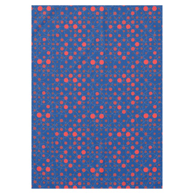 Nappe Pointe Polka 01A.Rouge bleu BG (Devant)