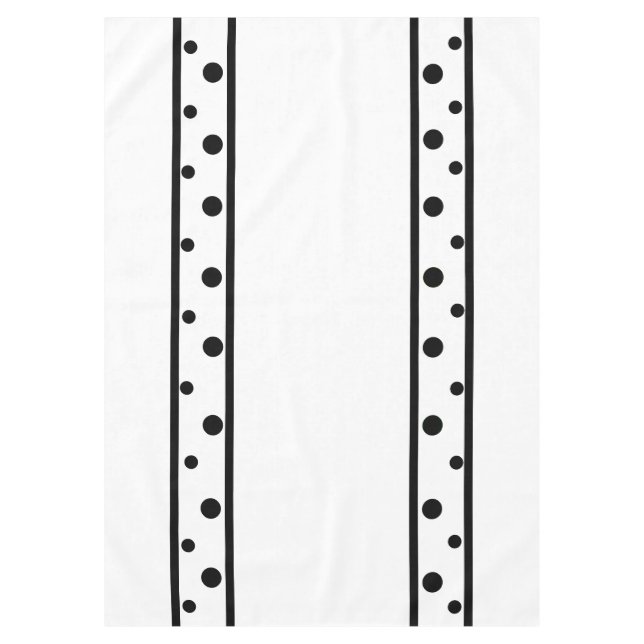Nappe Points noirs géométriques (Devant)