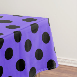 Nappe Points noirs sur bleu pervenche