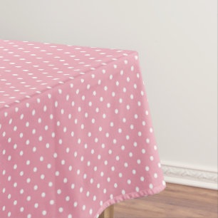 Nappe Points polka sur rose