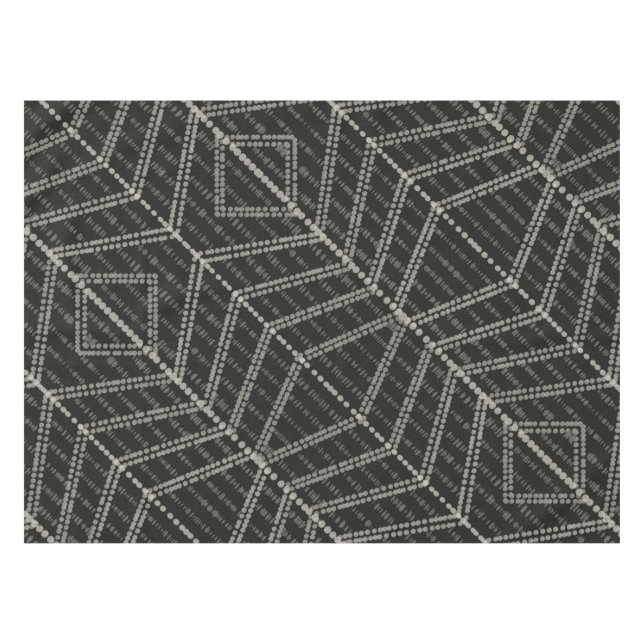 Nappe Points verticaux gris diagonaux horizontaux (Devant (Horizontal))