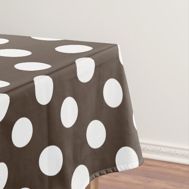 Nappe Pois blancs sur brun (In Situ)