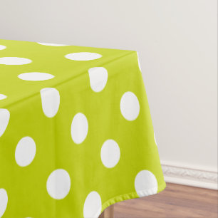 Nappe Pois blancs sur la chaux tropicale