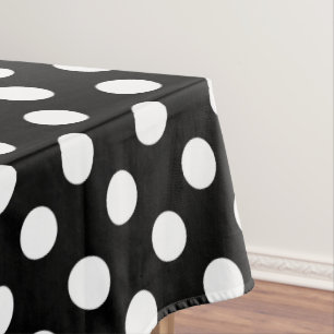 Nappe Pois blancs sur noir