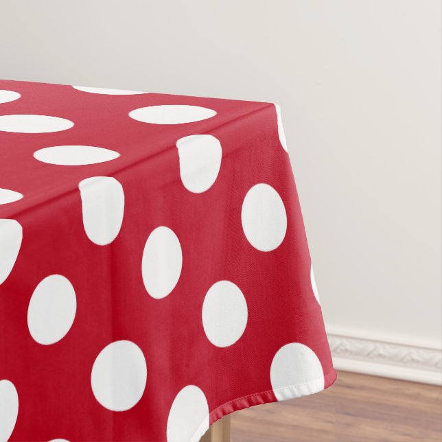 Nappe Pois blancs sur rouge (In Situ)