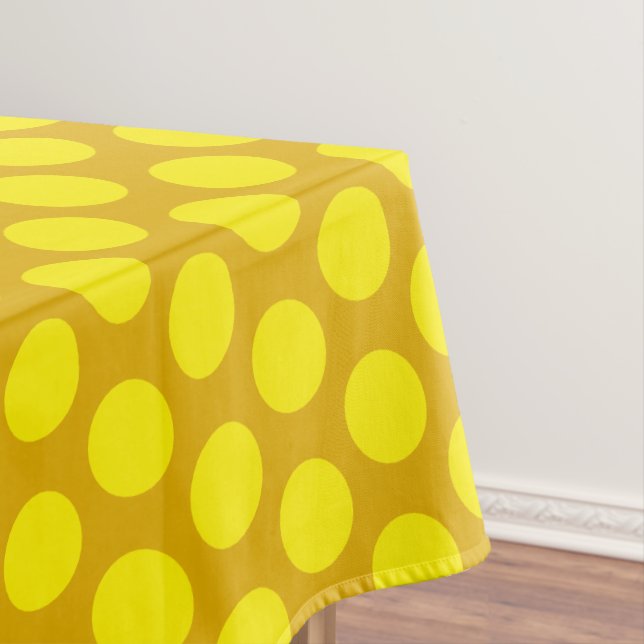 Nappe Pois moderne | Elégant jaune moutarde (In Situ)