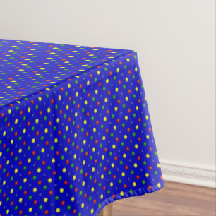 Nappe POIS PRIMAIRE BLUE-52x70 TABLECLOTH