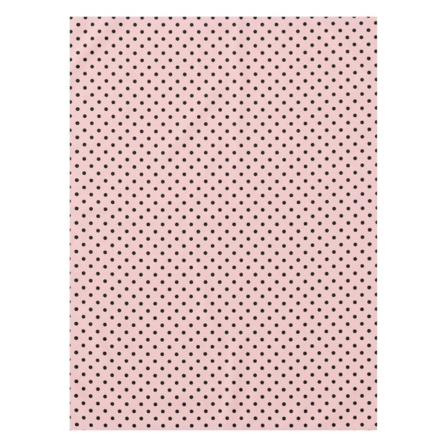 Nappe Pois rose noir (Devant)