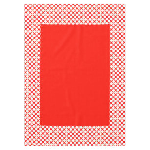 Nappe pois rouge et blanc point et chèque motif est fa