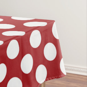 Nappe Pois rouges, Motif à points polka, points, pointil