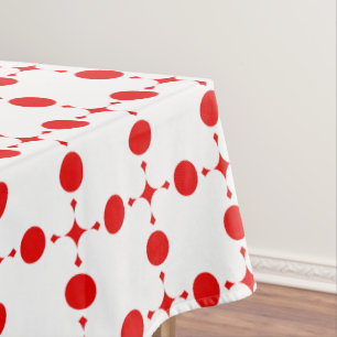 Nappe Pois rouges, Motif à points polka, points, pointil