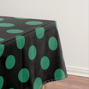 Nappe Pois vert et noir