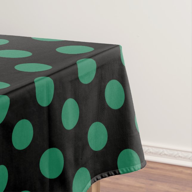 Nappe Pois vert et noir (In Situ)