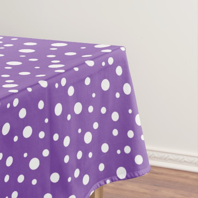 Nappe Pois violets et blancs (In Situ)