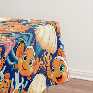 Nappe Poisson clown Dessin animé mignon Famille Sous l'e