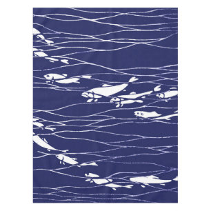 Nappe Poissons nageant sous l'eau le bleu