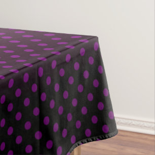 Nappe Polka point dégradé violet noir couleurs foncé