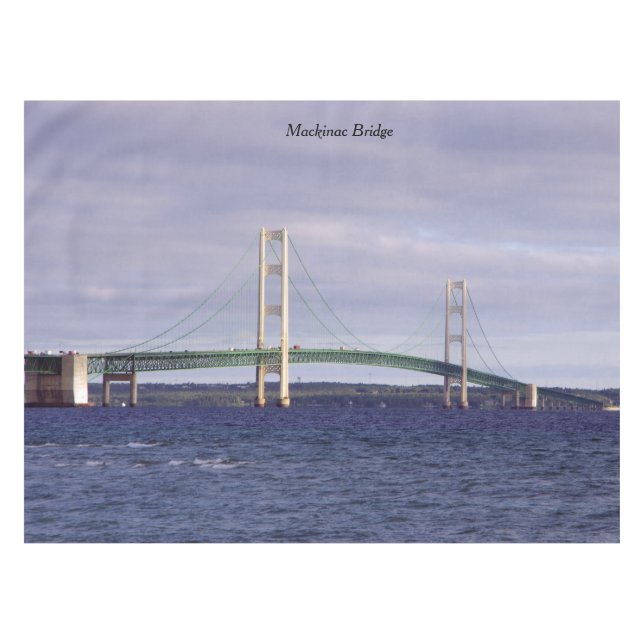 Nappe Pont Mackinac Toile de table Mackinaw City (Devant (Horizontal))