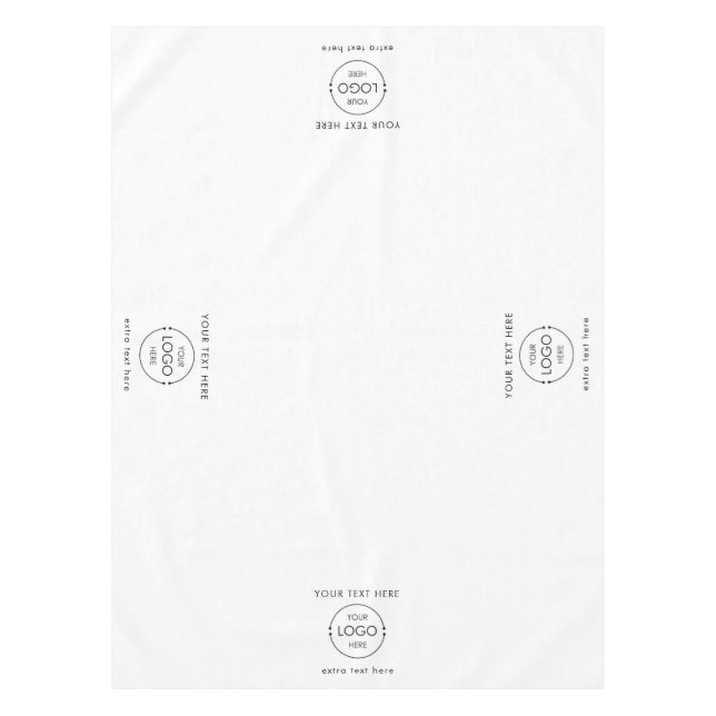 Nappe Pop Up Shop Table Runner Banner Business Logo Text (Devant)