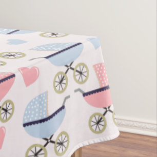 Nappe Porte-bébé vintage Buggy bleu rose