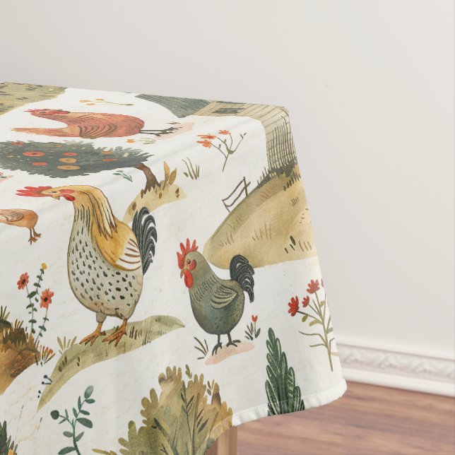 Nappe Poulets d'élevage mignons (In Situ)