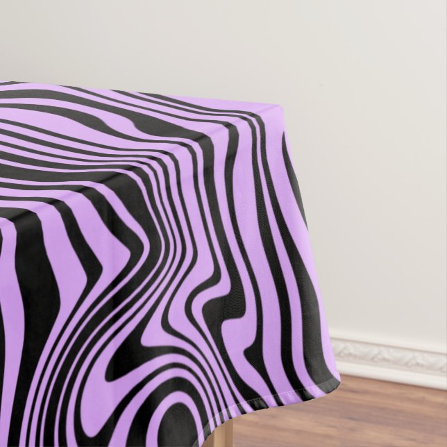 Nappe pourpre Noir Vagues Abstraites Vos Couleurs (In Situ)