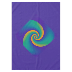 Nappe Power Spirals Fractal - orange bleu + vos idées