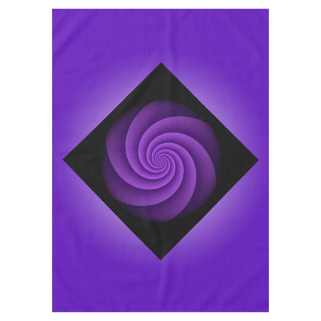 Nappe Power Spirals Fractal - violet + vos idées (Devant)