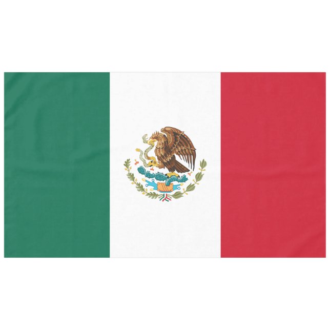 Nappe précise géante de drapeau mexicain (Devant (Horizontal))