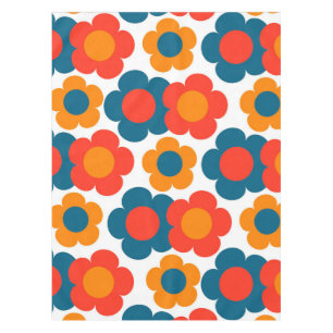 Nappe Preppy Blue Orange Hippie Motif