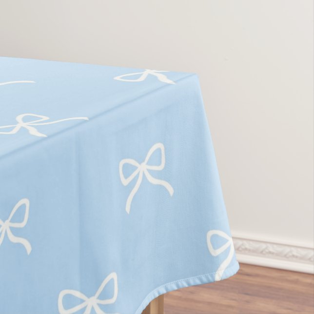 Nappe Preppy Elegant Blue Bow Pattern Spring & Summer (In Situ)