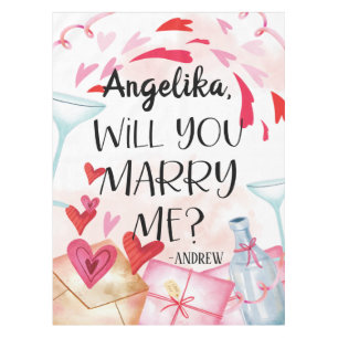 Nappe Proposition de marriage You Marry Me ? Custom