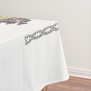 Nappe Psaume 1, Pink Yellow Flower Design, Blessed,