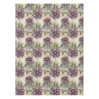 Nappe Purple Elegance Luxe Poinsettia & Holly Christmas